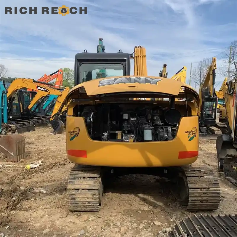 Used Sany 75C Pro excavator hydraulic pump and filter bank – robust system