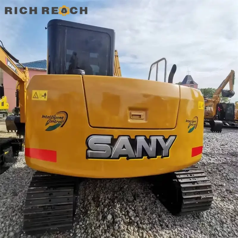 Used Sany 75C Pro excavator left side long undercarriage – stable track frame