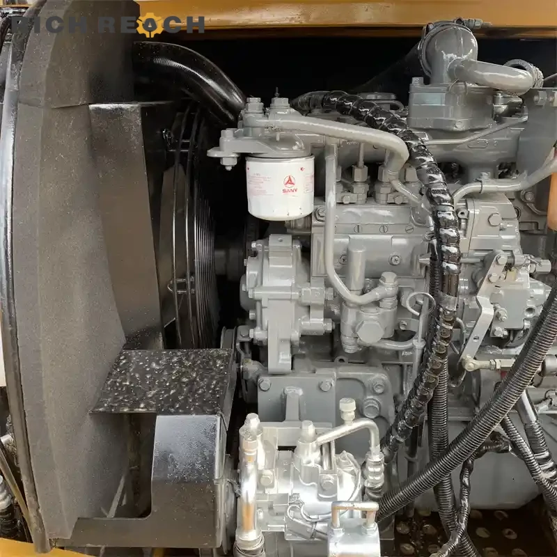 Used Sany 75C Pro excavator precision trenching – exceptional breakout force on job site