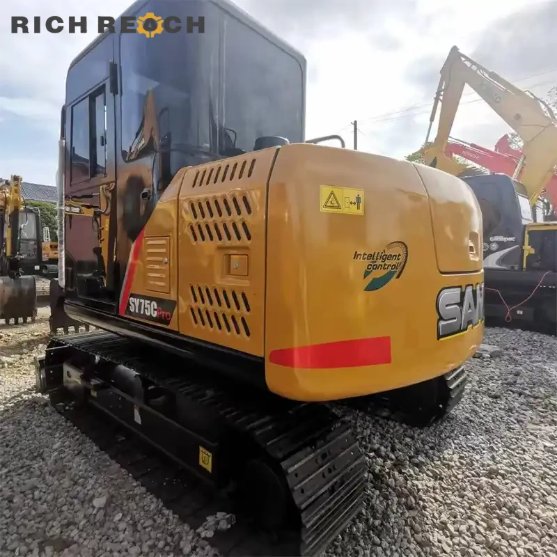 Used Sany 75C Pro excavator rear cast counterweight – optimal balance for digging