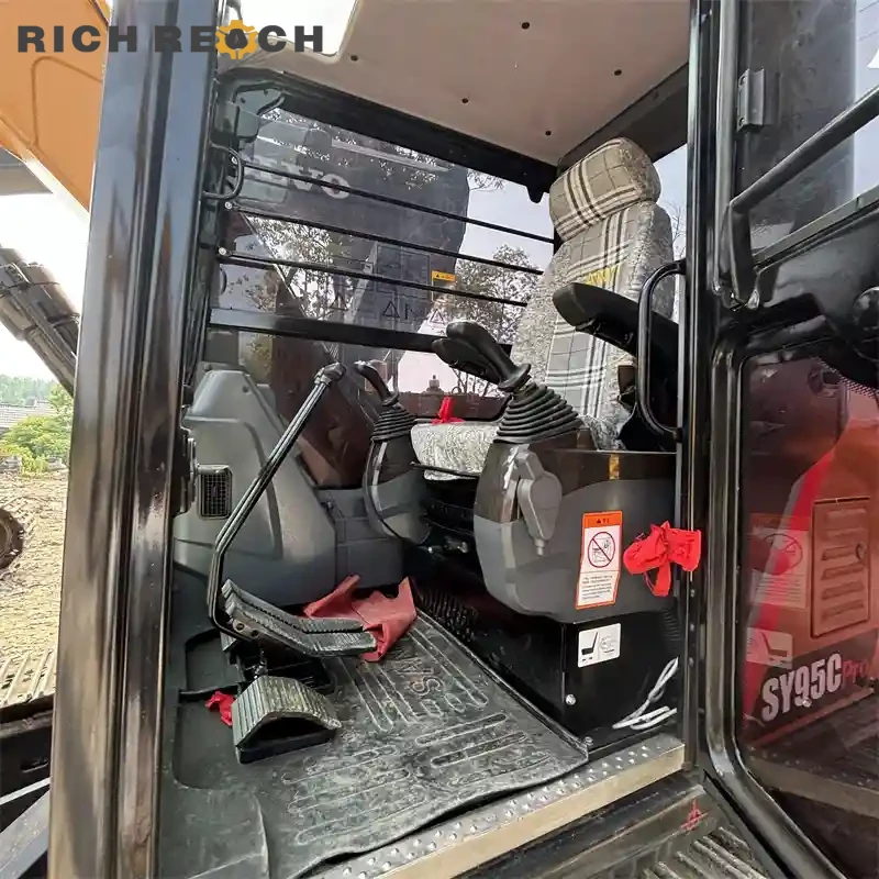 Isuzu 4JJ1X diesel engine in a used Sany 95C Pro excavator, low hours, high digging force
