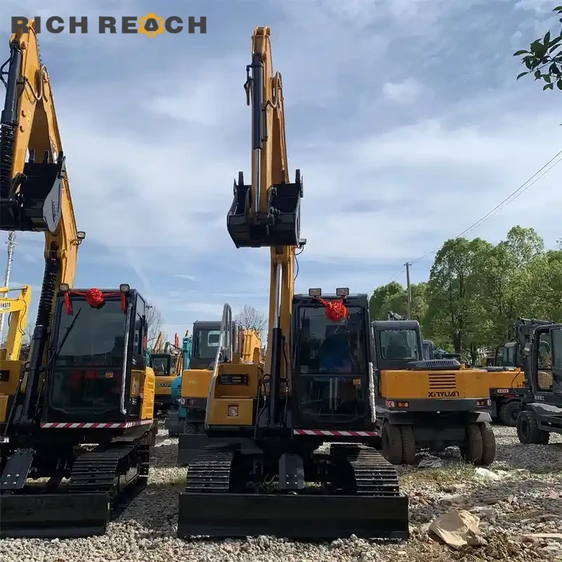 Cab roof and rollover structure on a used Sany 95C – safety-certified crawler excavator for sale, low hours, Richreach