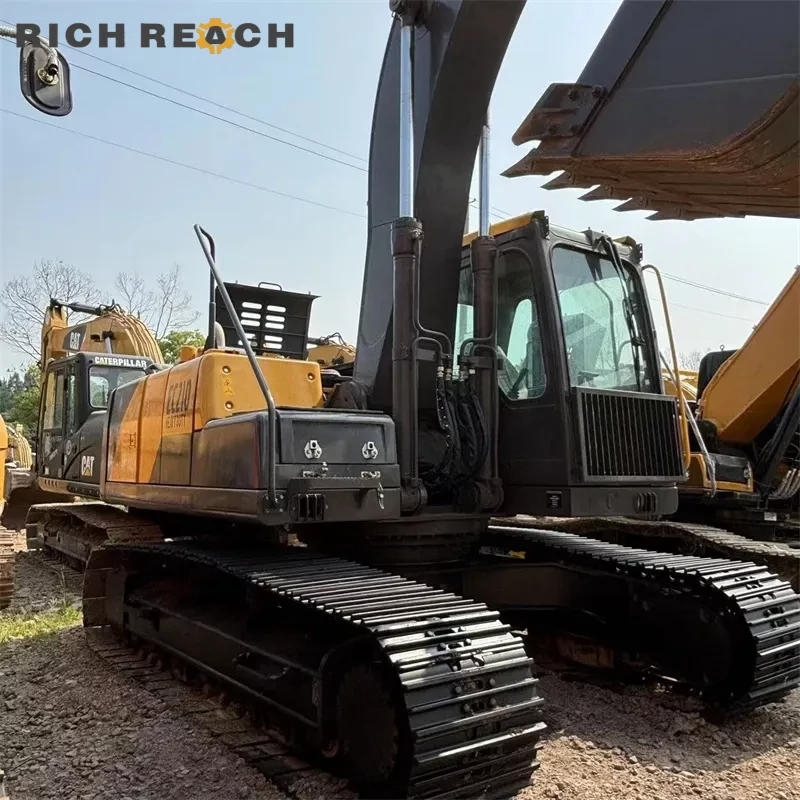 Front heavy boom – used Volvo 210 heavy-duty crawler excavator USD sale