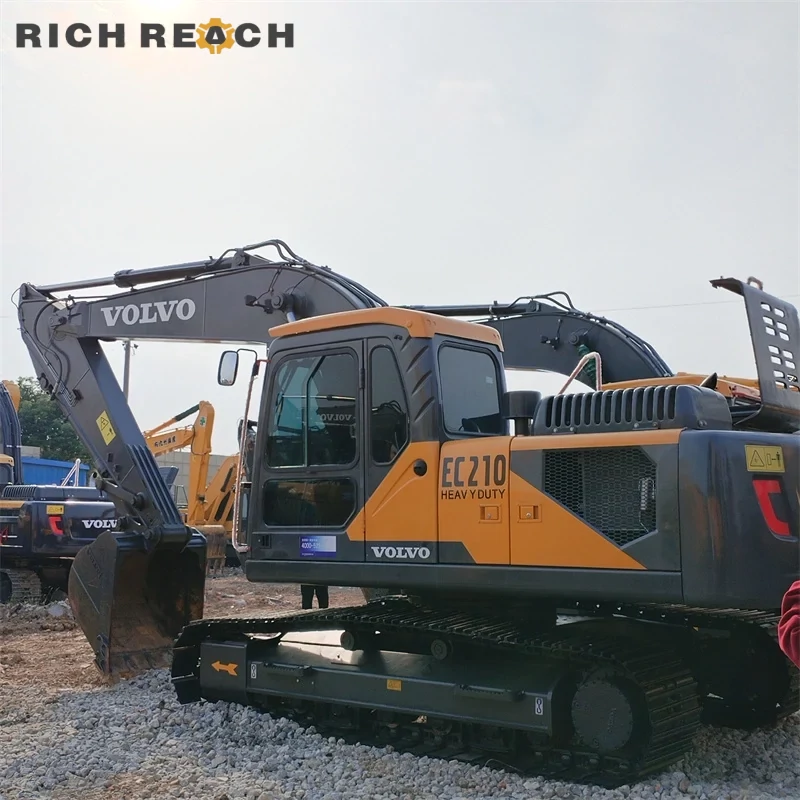 Left side long track – used Volvo 210 excavator for sale heavy-duty USD