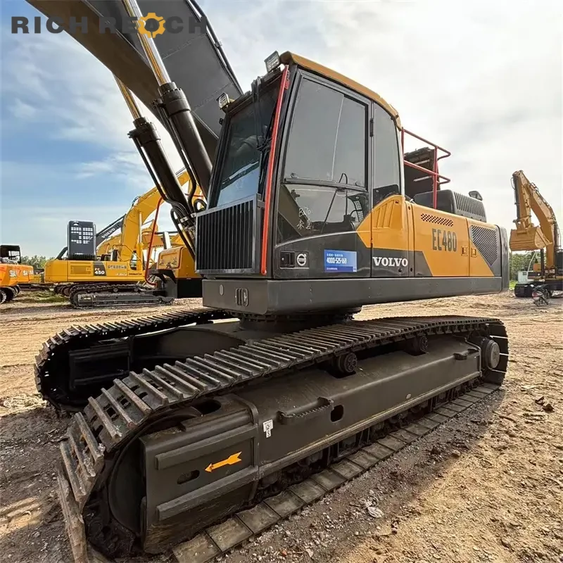 Right side dual pumps – used Volvo 480 excavator for sale mining quarry USD