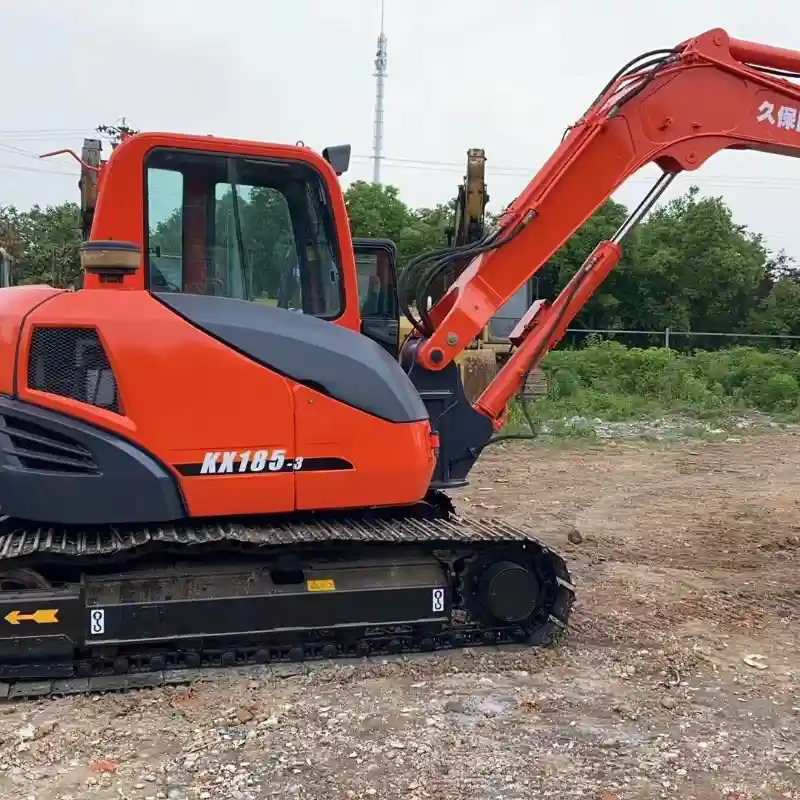 Engine compartment of a used Kubota KX185-3 excavator – reliable performance, part of new promo deal