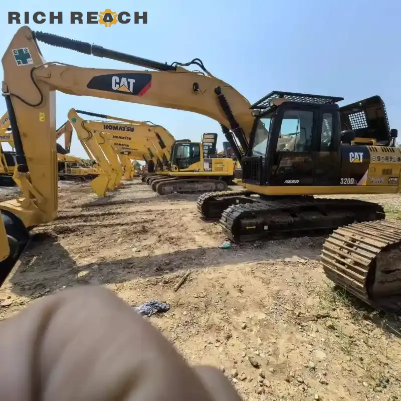 Cabin and control arm of used Cat 320D2 excavator beast performance edition by Richreach