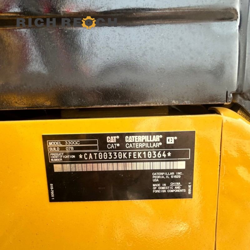 Cat 330GC fuel efficient track pad closeup price on request