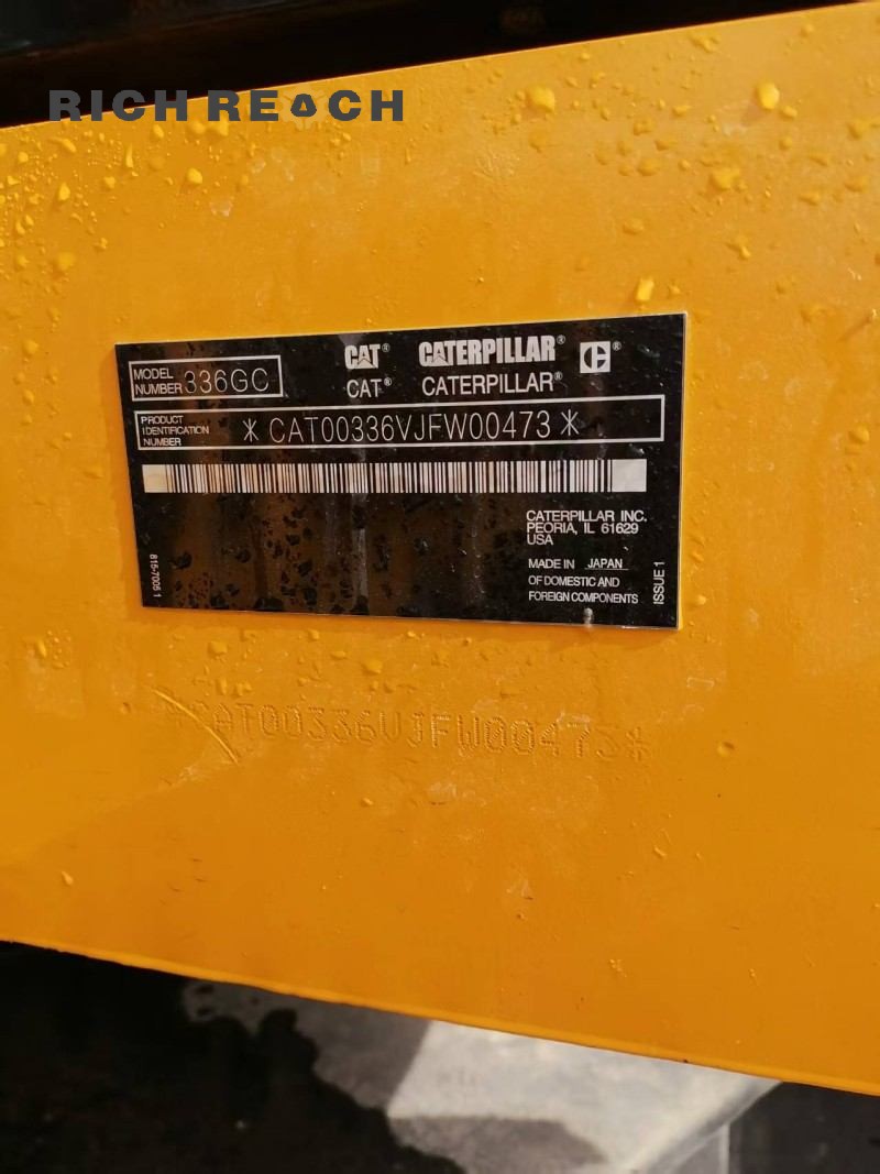 2025 Cat 336GC comfortable cab AC low hours POA