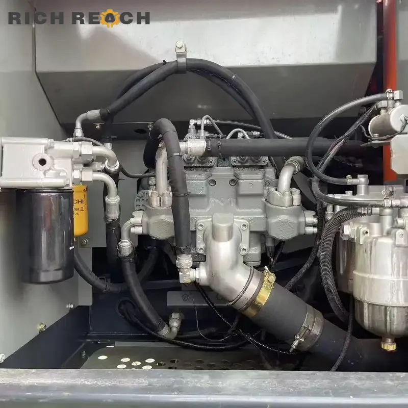 Used Hitachi 200 excavator newly listed – reliable power unit and engine bay