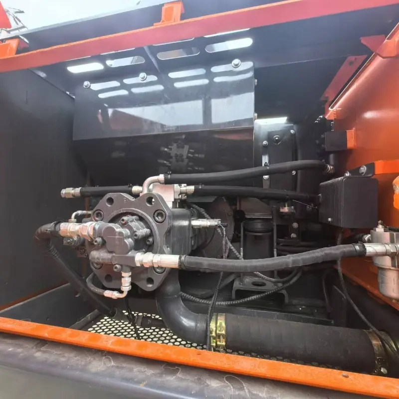 Front view of a used DX225LC-9 second hand excavator with best price promotion