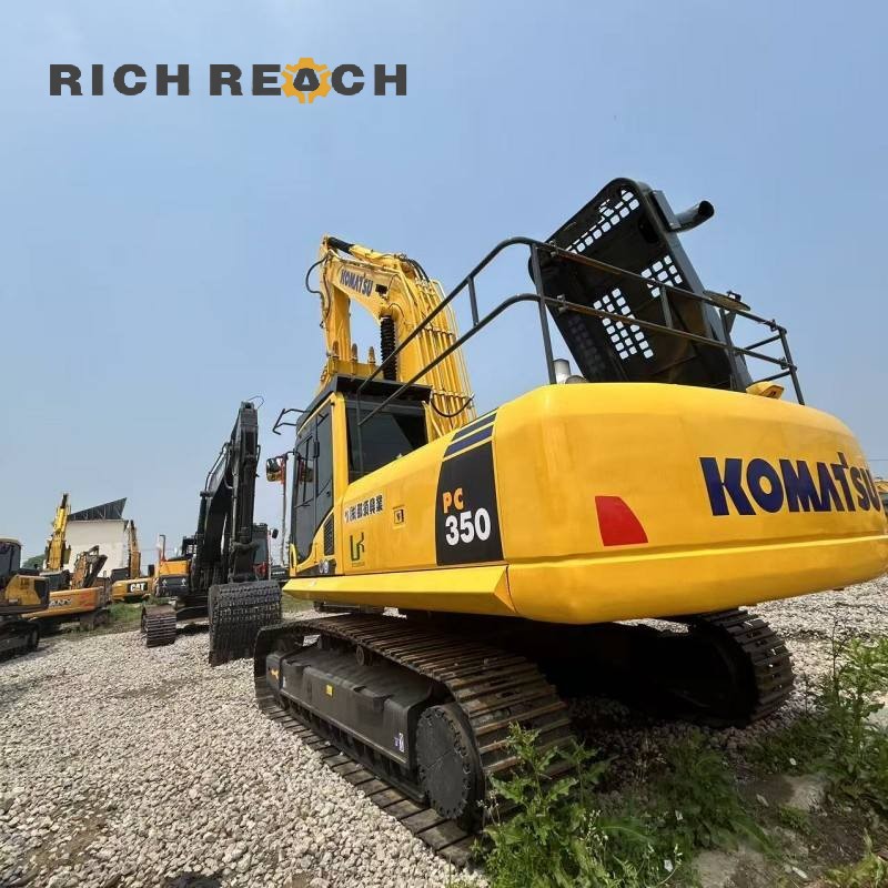 Track roller and final drive of a used Komatsu PC350 excavator | Price on request