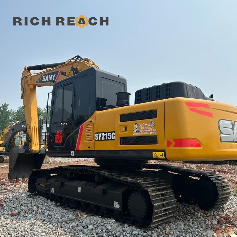 Rear view and counterweight of a 2023 SANY 215C excavator, 21-ton class, $30,556