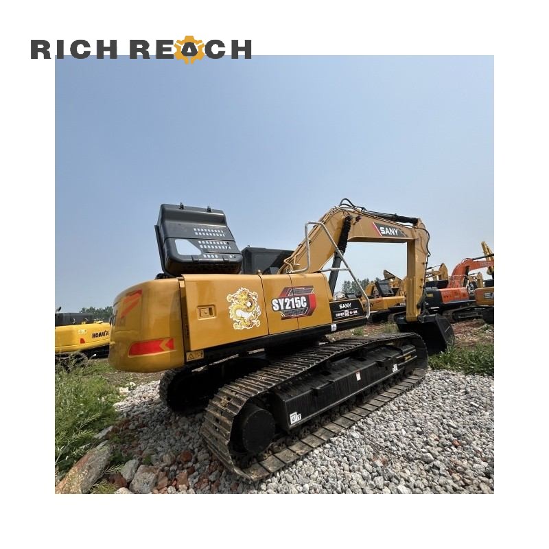 Rear view and counterweight of a used 2020 SANY 215C excavator, second-hand, $30,556