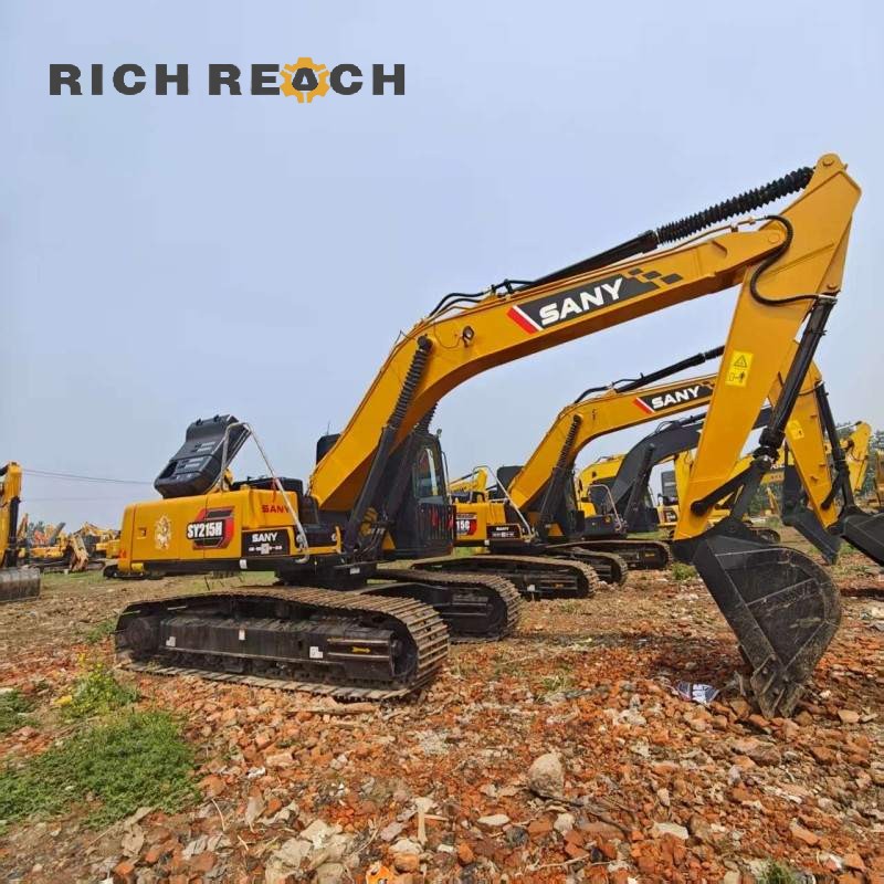 Engine compartment of a used 2023 SANY 215H excavator, low hours, strong hydraulics, priced at $30,750 by Richreach