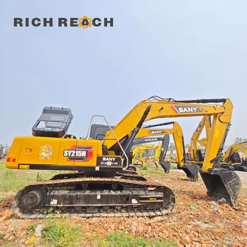 Rear view of a used 2023 SANY 215H excavator, low hours, 21-ton class, priced at $30,750 by Richreach