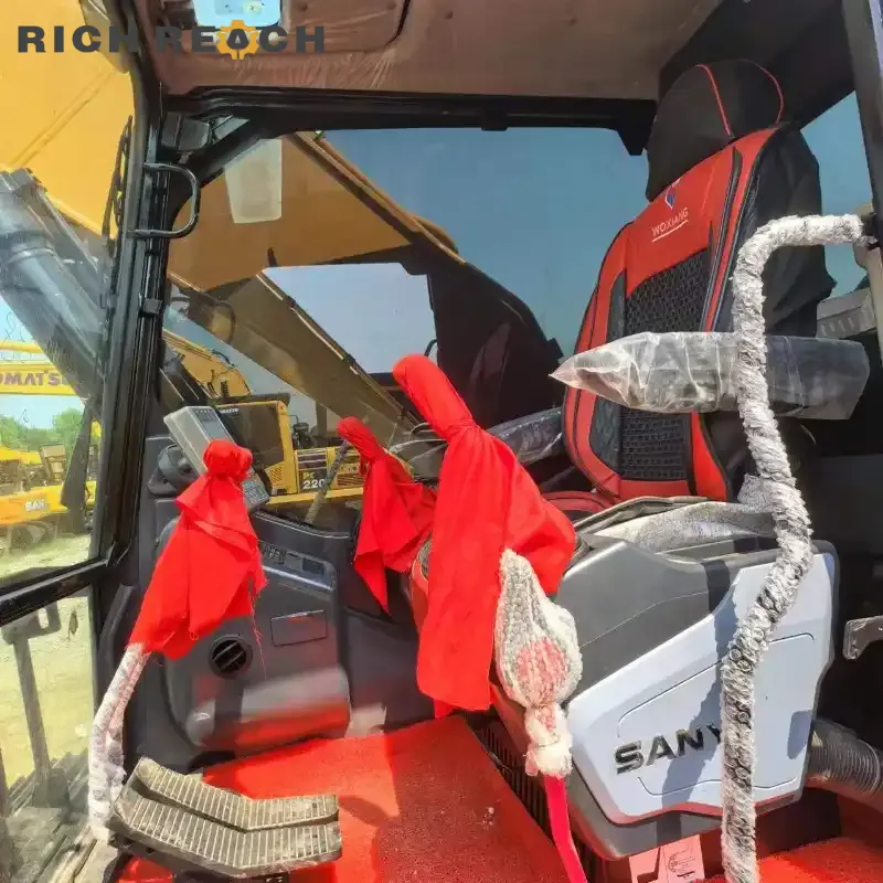 Used Sany 235 Excavator | Low Hours & Ready to Work - Engine bay showing low hour Sany diesel engine, maintained by Richreach.