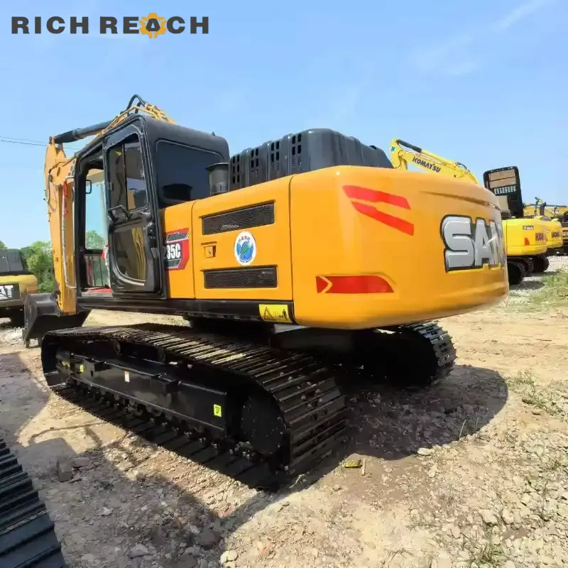 Used Sany 235 Excavator | Low Hours & Ready to Work - Undercarriage and track condition with low wear, ready for tough job sites.