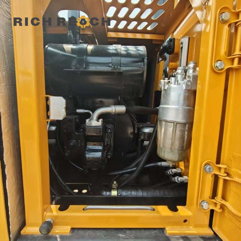 Interior cabin and controls of a used SANY 75C Pro hydraulic excavator, compact 7.5-ton class, price on request