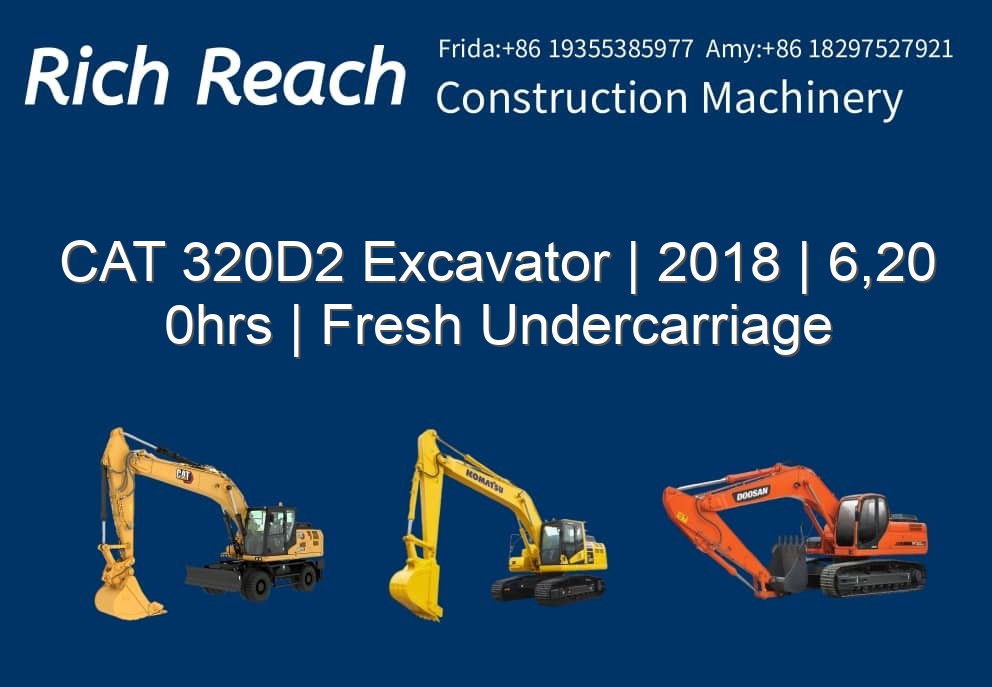 CAT 320D2 Excavator | 2018 | 6,200hrs | Fresh Undercarriage