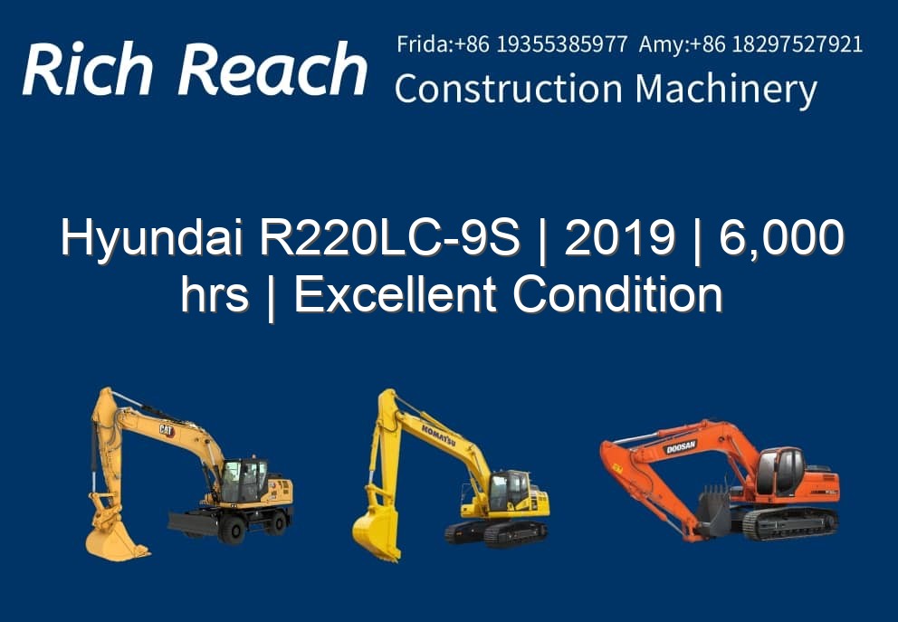 Hyundai R220LC-9S | 2019 | 6,000hrs | Excellent Condition