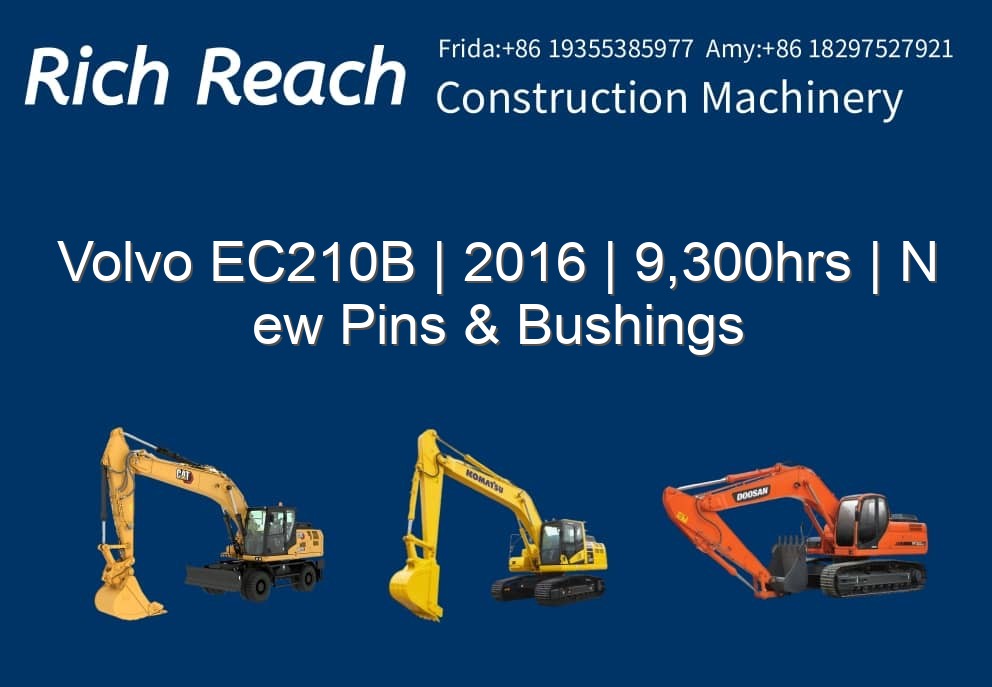 Volvo EC210B | 2016 | 9,300hrs | New Pins & Bushings